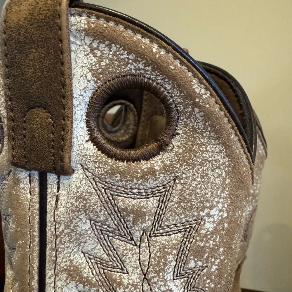Smoky Mountain Kids Drifter Western cowboy, cowgirl, distressed boots size 2
